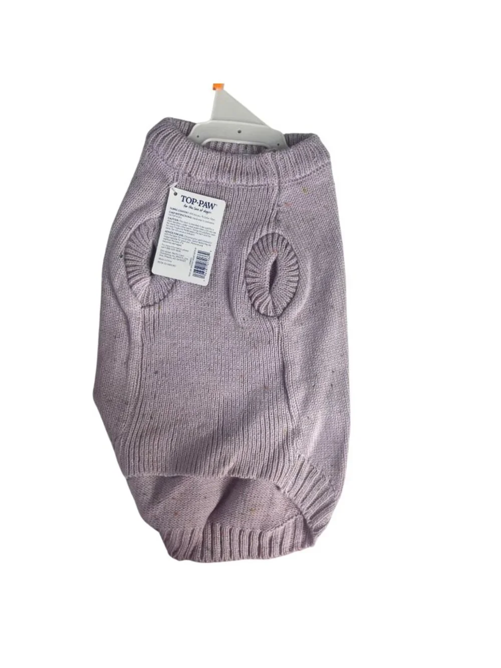 Top Paw Speckle Dog Sweater Medium Lavender Purple New Winter